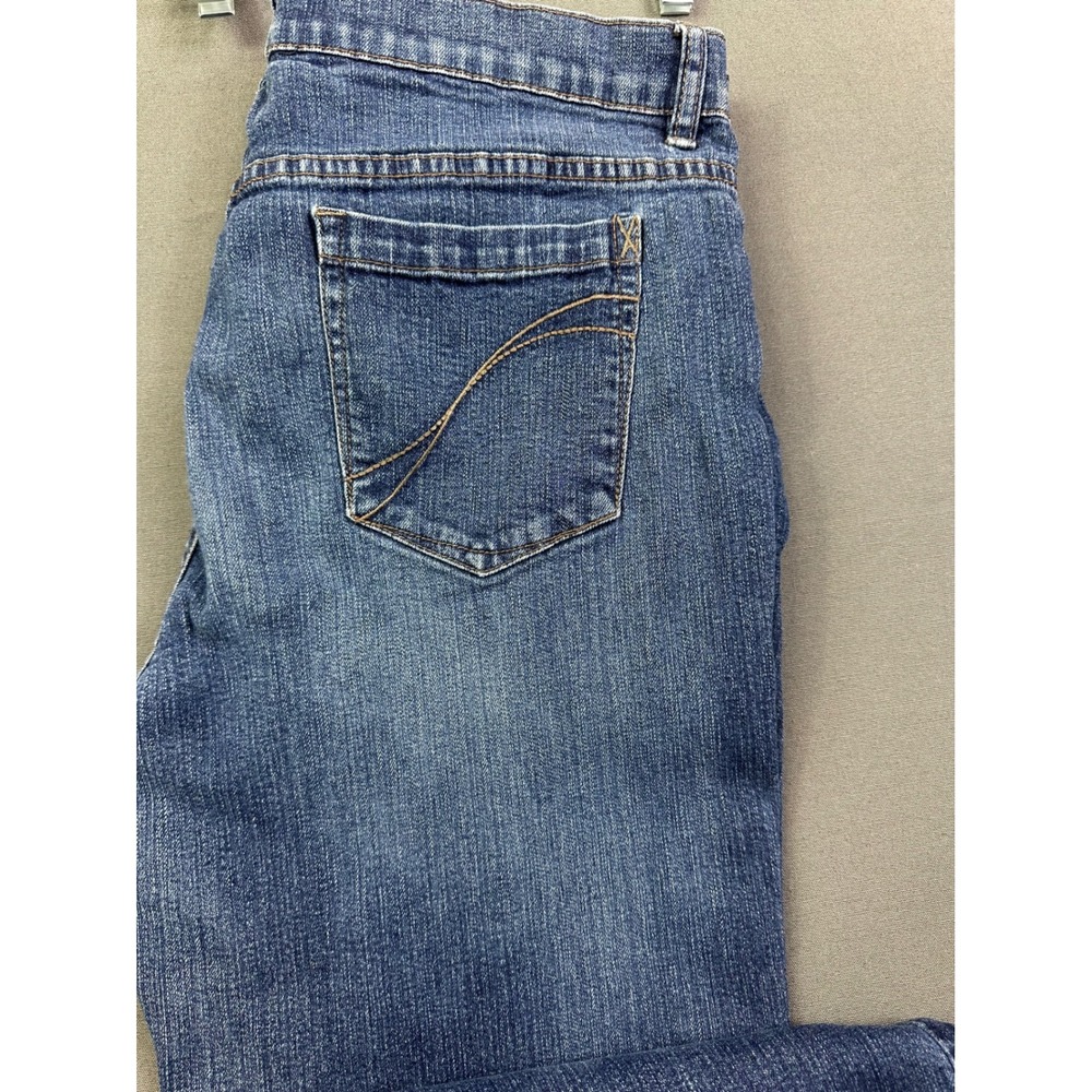 Stamp 10 Women's Straight Leg Blue Jeans Medium Wash Size 14 - Picture 5 of 14